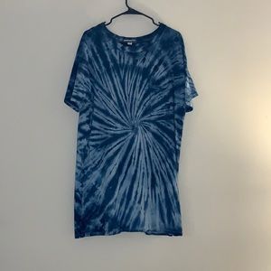 Tie dye tee shirt dress